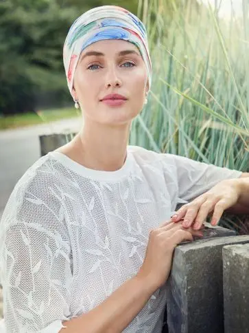  HocYoga Turban | Tropical Blossoms Linen