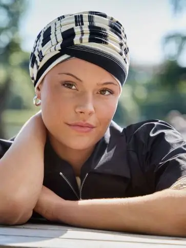  HocElma · V Turban | Smoky Stripes Viva Headwear